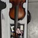 Fesley Violin Fiddle Full Set: 4/4 Matt Violin Kit for Beginners, Acoustic Violin with Hard Case, Solidwood Hand Made Starter Kit with Bow, Rosin, Shoulder Rest, Tuner, Extra Strings