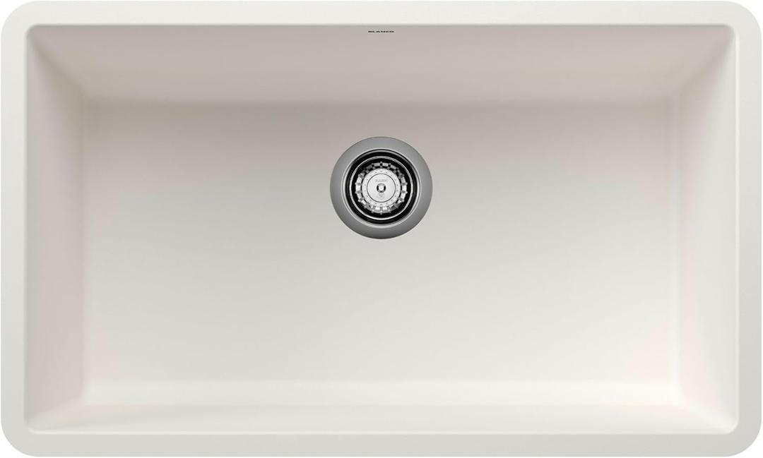 BLANCO 442533 Precis Single Bowl-White 30" Kitchen Sink