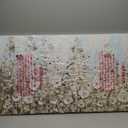 Yotree 24x48 Inch Wall Art Hand-Painted Framed White Flowers Oil Painting On Canvas Gallery Wrapped Modern Floral Artwork for Living Room Bedroom Dcor Ready to Hang