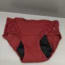 3-Pack Incontinence Underwear for Women, Leak Proof Underwear for Women Washable & Reusable for Leakage Protective Panties(X-Large,Black/Red/Blue)