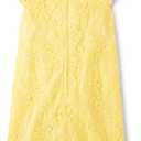 The Children's Place Girls' Short Sleeve Dressy Dresses (Yellow, XL)