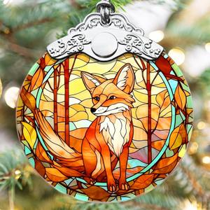 Touber Fox Christmas Ornaments for Tree - Holiday Decor