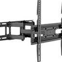 WALI Full Motion TV Wall Mount for Most 32-70 inch Flat Curved TV, Swivel Extension Tilting Leveling TV Mount Bracket Max Mounting Holes 400x400mm, Holds up to 88 lbs & 12/16" Wood Studs