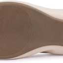 Women's Ballet Flat Slip On Flats - Classic Casual Dress Shoes, Foldable Portable Travel Ballet Walking Shoes, Beige, 7