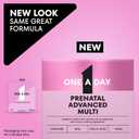 One A Day Prenatal Advanced- Prenatal Vitamins with Folic Acid, Choline, DHA & Iron, Pregnancy Vitamins for Women to Support Baby’s Development, 60+60 Ct (120 Total Set), EXP: 2027/02