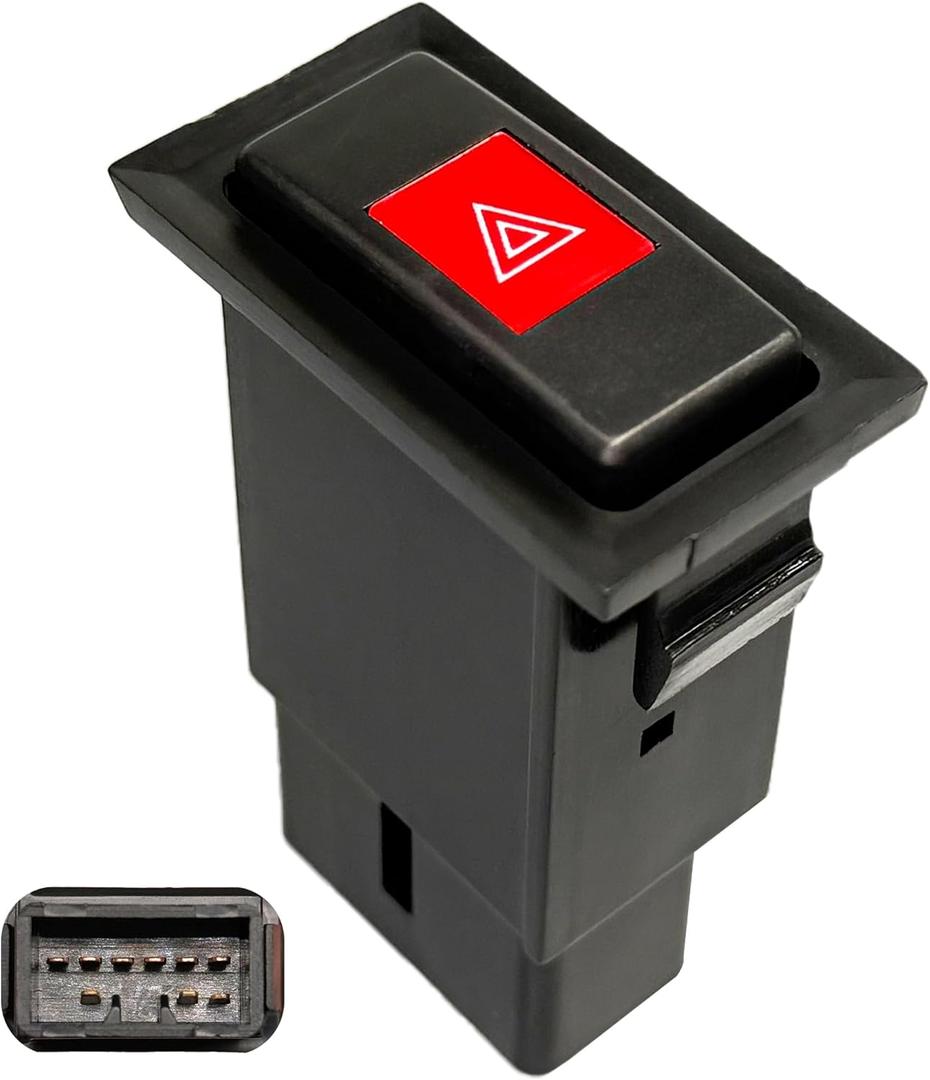 Hazard Emergency Switch Button - Compatible with Toyota 4Runner & Pickup (1989-1995) & Tacoma (1995-2004) - Replaces 84332-89110, 84332-04020, 84332-04030, 84332-16050