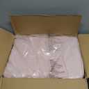 Greenstell Vanity Stool Chair Faux Fur with Storage, 15.7"L x 11.8"W x 19.4"H Soft Ottoman 4 Metal Legs with Anti-Slip Feet, Furry Padded Seat, Modern Multifunctional Chairs for Makeup, Bedroom Pink