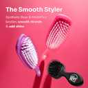 Wet Brush Shine Enhancer Color Wash Stripes, Paddle Hair Detangler Brush with Ultra-Soft Intelliflex Bristles, Infused With Natural Argan Oil, Shiny & Smooth, Wet or Dry, For All Hair Types