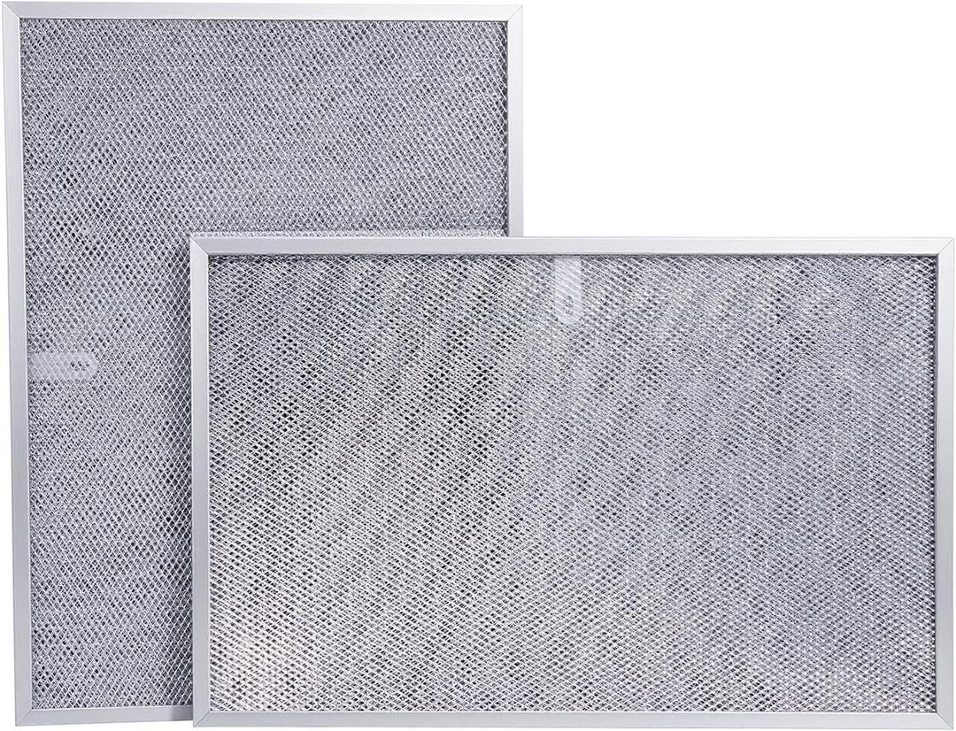 BPS1FA36 11.75" x 17.25" x 0.375" Aluminum Range Hood Vent Filter (2-Pack) – Compatible with QS1, Whirlpool Replaces W10419114, 99010300E, WB02X10706 | Grease Blocking & Oven Air Filtration