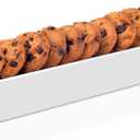 Wooden Rectangular Cracker Holder - White Cracker Dish for Serving Trays, Countertop, Home, Wedding, Parties