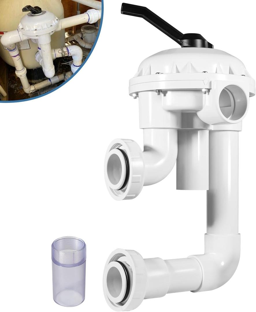 Replace Part for 261050 2-Inch HiFlow Multiport Valve with Plumbing Suitable for Pool/Spa D.E. and Sand Filter