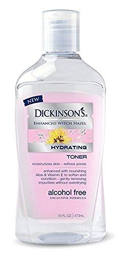 Dickinson's Enhanced Witch Hazel Alcohol Free Hydrating Toner, 16 Fluid Ounce (Pack of 6) exp 10/28