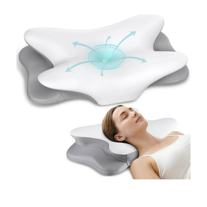 Cervical Neck Pillow for Pain Relief - Ergonomic Side Sleeper Pillow for Neck Support, Contour Pillow for Bed Sleeping, Cooling Memory Foam Pillows Orthopedic Pillow for Back Stomach Sleepers