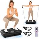Vibration Plate Exercise Machine, Whole Body Vibrating Platform for Lymphatic Drainage Weight Loss, 300 Speed Levels Shake Board with LED Display, 450 Lbs Capacity, Fitness Equipment for Home Gym