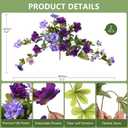 Homsunny Artificial Fake Flowers for Outdoor, 2PCS Realistic Fake Outdoor Flowers Plants, UV Resistant Silk Faux Flower for Outside Front Door Porch Planters Patio Yard Garden Window