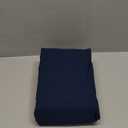 Amazon Basics Lightweight Ruffled Bed Skirt, Classic Style, Soft and Stylish 100% Microfiber with 16" drop-Queen, Navy Blue, Solid