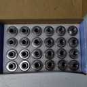 M12x1.25 Lug Nuts with Mag Flat Seat 24 pcs 13/16" 21mm Hex 1.46x1.18 Chrome Compatible with Frontier NP300 Titan (Non XD)