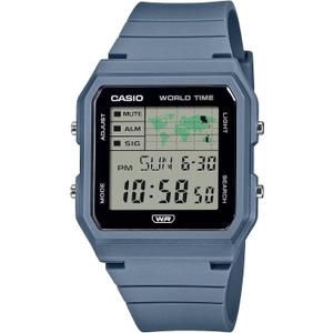 Casio Pop LF-30W Series | Digital Watch | Blue | World Map Display | Bio-Based Resin Band | LED Light | Stopwatch | Countdown Timer | World Time | Multi Alarms | Water Resistant | 3 Year Battery