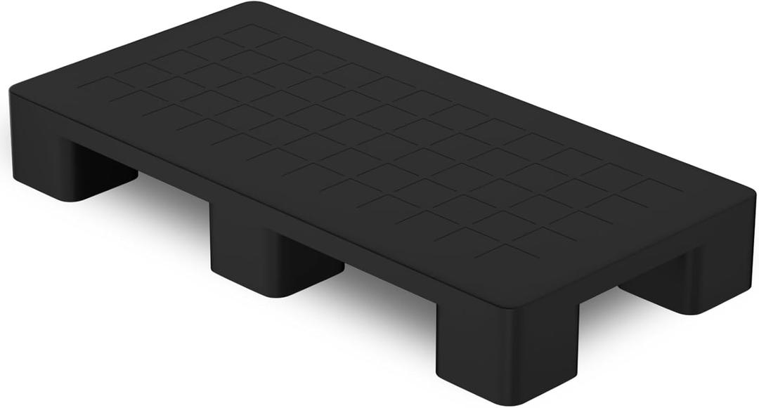 VigiFront Plastic Pallets, Plastic Pallets for Basement Storage, HDPE Lightweight Waterproof Pallet, Easy to Stack, for Indoor and Outdoor, Supermarkets and Warehouse (40'' L X 20'' W X 5.5'' H)