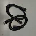 Cratree HDMI Cable 3.3FT 2Pack,Certified 8k Ultra High Speed HDMI Cable,48Gbps,8K 60hz,4K 120hz,Braided,eARC,HDCP 2.2&2.3,Compatible for PS5/PS4/Blu-ray/RTX 3080 3090