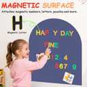Arch Magnetic Wall Decal for Kids 40x32 Inches Magnetic Chalk Board Sticker Magnet Chalkboard for Wall Peel and Stick Self Adhesive Blackboard Multifunctional for Playroom Home Office School