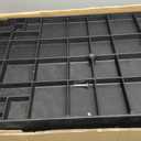 ELAFROS 3 Shelf Heavy Duty Utility Cart, 34" x 17" x 38.5", Rolling Work Cart with 4 Swivel Wheels, Deep Shelves, Safely Holds up to 550 lbs 3-Tier Service Tool Cart, Black