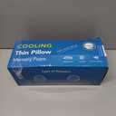 Ultra Thin Flat Pillows for Sleeping,Cooling Slim Memory Foam Pillow 2.75 in Height Ultra Thin Pillow,Low Profile Sleeper Pillows for Stomach Sleeper for Neck and Back Support Stomach Sleeping Pillow (Blue)