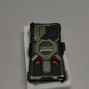 TONGATE Magnetic Stand for Samsung Galaxy S25 Ultra Case with Privacy Screen Protector, [Compatible with Magsafe] [Military Drop Protection] S25 Ultra Case with Camera Cover & Belt Clip, Green Privacy