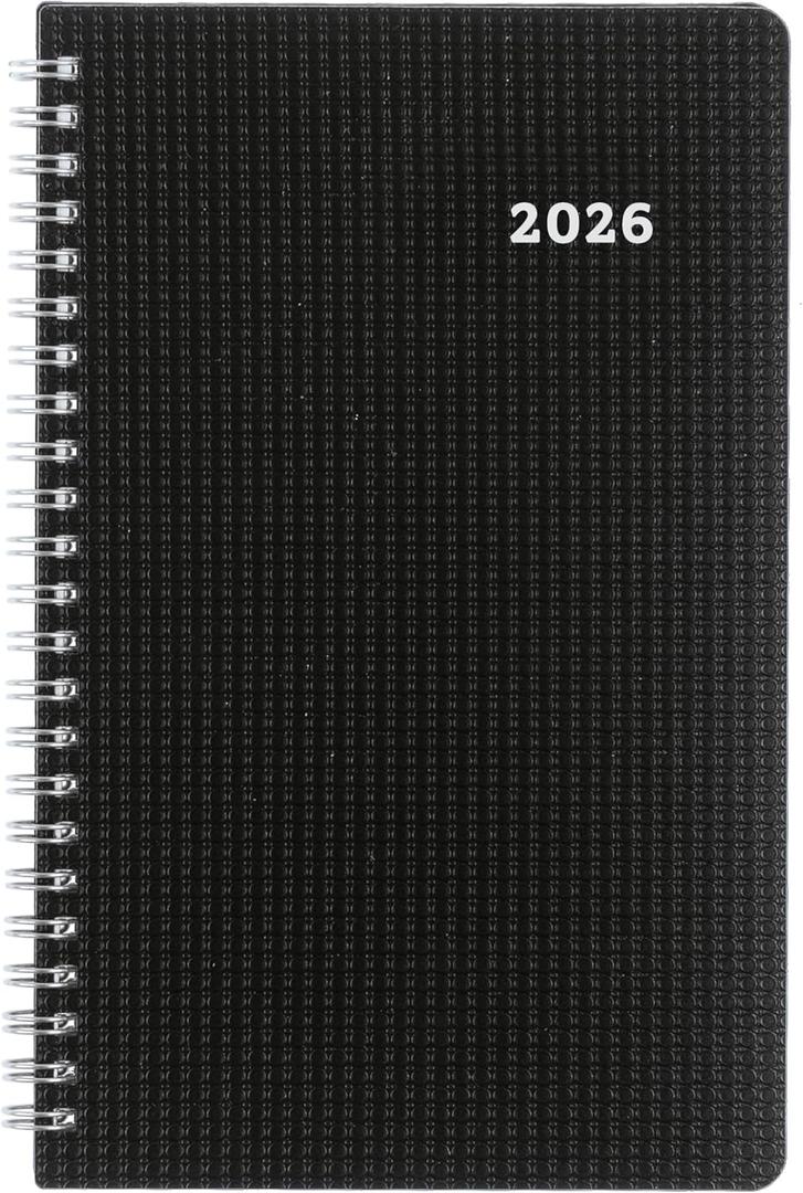 Blueline 2026 Timanager DuraFlex 5-Day Weekly/Monthly Planner, 13 Months, December 2025 to December 2026, Poly Cover, 9.0625" x 5.875", Black (C5910V.81T-26)