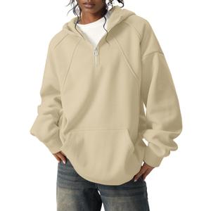 2 x PLEPAN Quarter Zip Hoodies for Men Oversized Pullover Loose Fit Sweatshirt with Kangaroo Pocket (S) 2 x PLEPAN Quarter Zip Hoodies for Men Oversized Pullover Loose Fit Sweatshirt with Kangaroo Pocket (S)