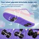 HSQ Fashion Sneaker Roller Skate Shoes for Boys Girls Kids Detachable Wheeled 2 in 1 Skating Shoes with Wheels 36