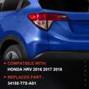 Tail Light Compatible With 2016 2017 2018 Honda HR-V HRV Inner Left Driver Side Replace:34155-T7S-A01