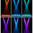 150W LED Moving Head Light Rotating 8 Prism Spot Stage Light, 8 GOBO 8 Colors Professional Moving Head Stage Lighting for Theaters Bars Performance Dj Event 2 Pack