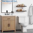 Harwaya 24 Inch Floating Shelves - Bathroom Shelves Wall Mounted