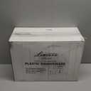 Liacere 350PCS Gold Plastic Plates-Disposable White and Gold Plates 50guest Baroque Plastic Dinnerware include 100Plates, 36Pack Pre Rolled Napkins with Silverware 50Cups for Wedding&New Years