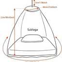 Sublaga Mosquito Net for Bed, Large White Bed Canopy for Girls, Hanging Bed Net, Ideal for Bedroom Decorative, Travel with Storage Bag (Round)