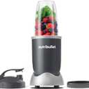 nutribullet Personal Blender, Shakes, Smoothies, Food Prep, and Frozen Blending, 24 Ounces, 600 Watt, Gray, NBR-0601WM (One Cup, Clear)