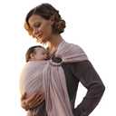 Nalakai Ring Sling Baby Carrier, Soft Linen Baby Sling, Baby Wrap, Comfort, Style, and Giving Back - Carry Your Little One with Love (Warm Sand Beige)