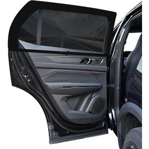 ZATOOTO Car Window Shades - Single Layer Window Screen for Rear Side, Car Window Covers Elastic Mesh for Most Vehicles, Side Window Sun Shade for Baby Easy Installation, Breathable & Clear View