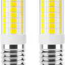 LED Microwave Light Bulbs Under Hood 40W Equivalent, E17 LED Bulb Dimmable for Over Stove, Range Hood, Refrigerator, 4W 400LM LED Appliance Light Bulb, 6000K Daylight White, 2 Pack