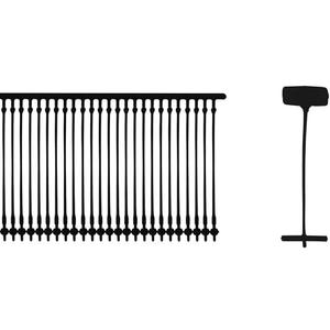 1 Inch Standard Tagging Attachments, 5000 Pieces, 50 Per Clip (Black)