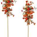 Queension Arch Backdrop Stand 6FT, Metal Wedding Arch Stand with Base for Ceremony, Balloon Arched Backdrop Frame for Birthday Party Baby Shower Celebration Decorations, Gold