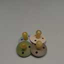 BIBS Pacifiers - Color 4 Pack | Round Nipple Baby Pacifier | BPA Free Natural Rubber Latex Soother | Made in Europe | Size 0-6 Months | Garden Colors