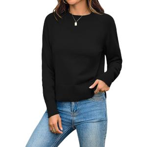 Totatuit Women Cute Cropped Sweater Mock Neck Long Sleeve Lightweight Knit Loose Pullover Sweaters 2025 Fall Trendy Outfits (Gold, M)