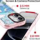 Bouvardia for iPhone 17 Case, Cute Girly Design for Women, Shockproof & Aesthetic, Ocean World