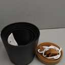 GARDIFE Plant Pots 7/6.5/6/5.5/5 Inch Self Watering Planters with Drainage Hole, Plastic Flower Pots, Nursery Planting Pot for All House Plants, African Violet, Flowers, and Cactus,Black