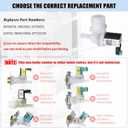 00628334 10023852 Dishwasher Water Inlet Valve - Dishwasher Water Valve Replacement Parts 33199023, 628334, 9000655808