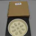 Havniva Ceramic 0.9 Cup Dog Bowl Slow Feeder, 6.1inch Slow Pet Food Dish for Small Dog and Cat, Stop Bloat, Preventing Choking(Single Bowl, Light Yellow)