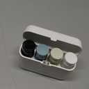 Travel Bottles with Case, 4x2oz TSA Approved, Leak-Proof, Press to Unlock, Compact & Portable Travel Toiletries (White)