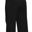 BessCops Womens Loose Short Sleeve Belted Wide Leg Pant Romper Jumpsuit Casual Business One Piece Outfits (Black, M)